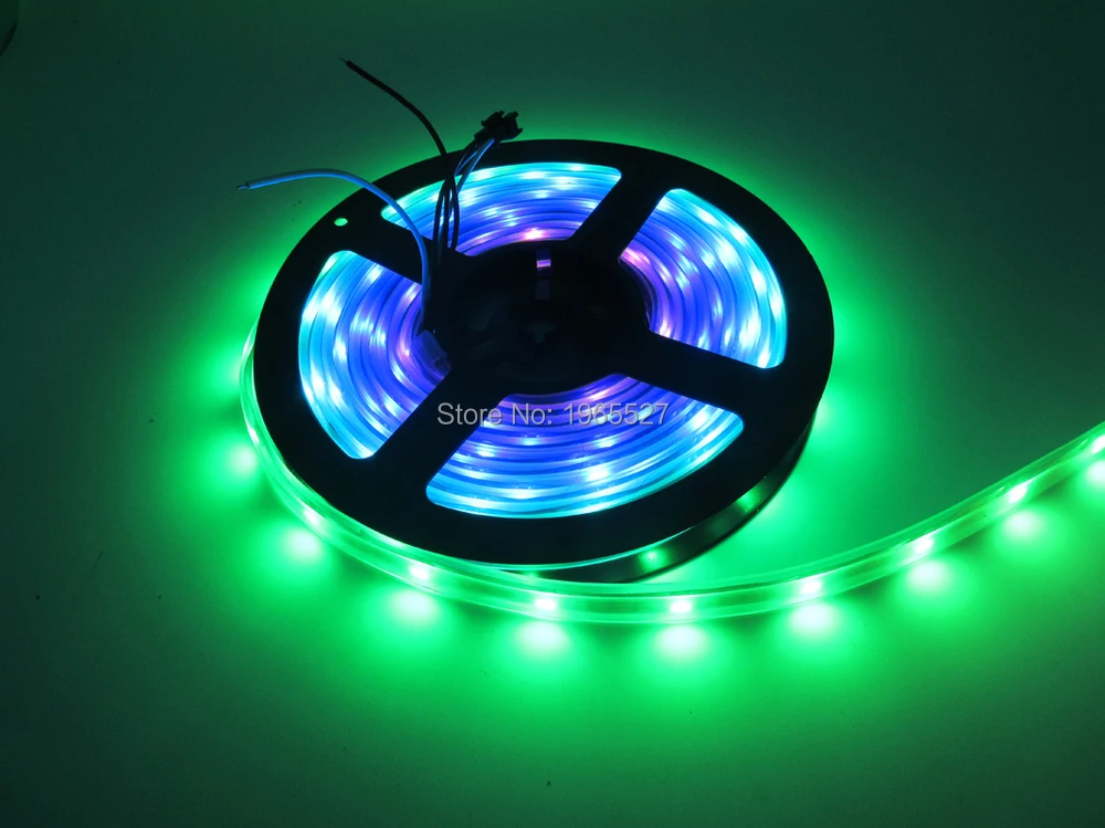 

BLACK PCB 5m DC5V WS2812B led pixel strip light,digital rgb tape 30pcs WS2812B/M with 30pixels,waterproof in silicon tube IP67
