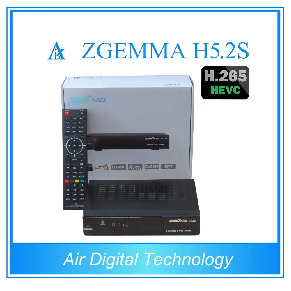 2 шт./лот zgemma h5.2s двойной тюнер dvb s2 спутниковый ресивер h.265 декодер|dvb s2|tuner s2dvb satellite