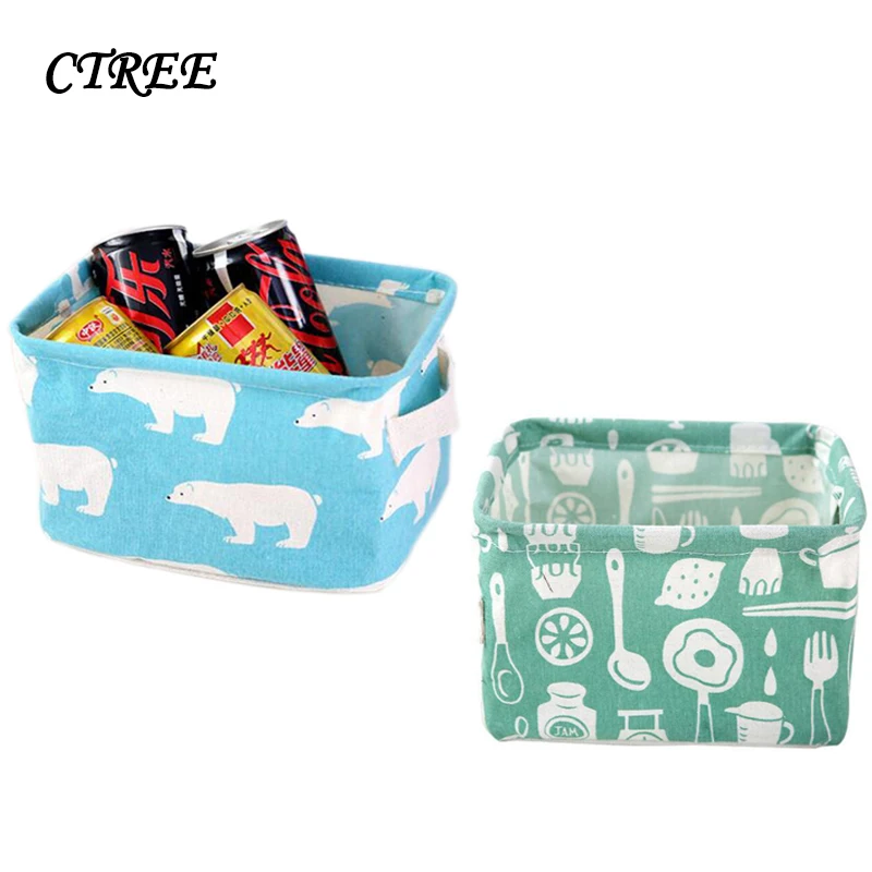 

CTREE Multi-Color Square / Round Desktop Waterproof Storage Basket Cosmetics Jewelry Daily Office Supplies Storage Basket C900