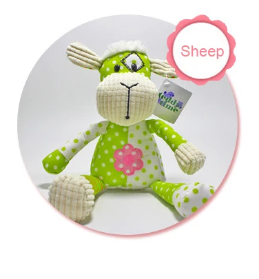 Sheep Мягкая детская кроватка кровать коляска спиральная игрушка текстурированная Мобильная погремушка Висячие животные плюшевые игрушки Новорожденные Обучающие автокресла полотенце - Цвет: Sheep