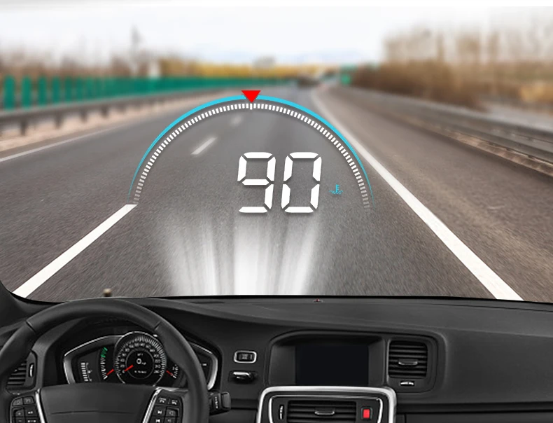 Obdhud 3,5 дюймов OBD M8 автомобиля HUD Дисплей Температура превышение скорости оборотов в минуту Предупреждение Напряжение сигналы тревоги Красочный светодиодный Экран дисплей