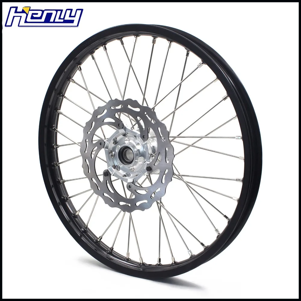 21/19 MX мотоциклетные колеса обода Набор для YAMAHA YZ 125/250 1999- YZ250F 2001- YZ450F 2003- серебро хаб серебро диски