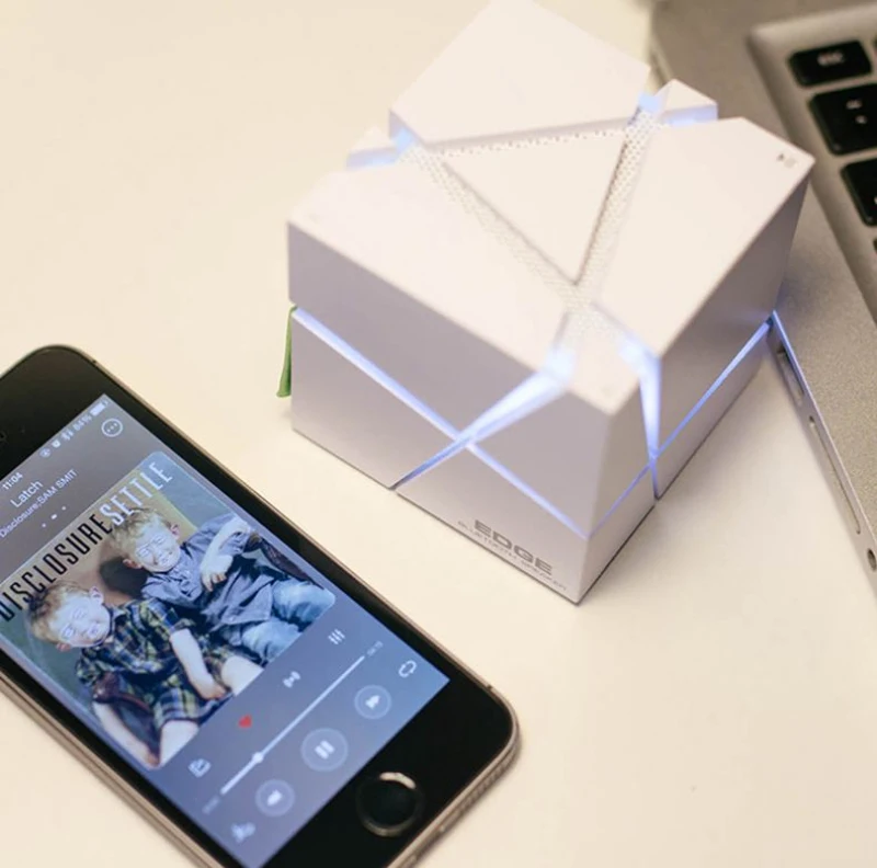 Классический EDGE беспроводной Bluetooth динамик белый мини квадратный музыкальный
