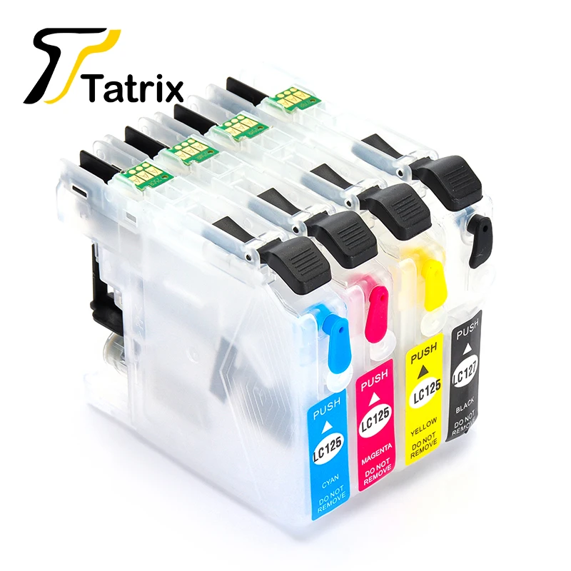 Tatrix LC127 LC125 многоразовый чернильный картридж для Brother MFC J4410DW J4510DW J4610DW J4710DW J2510 J4110DW