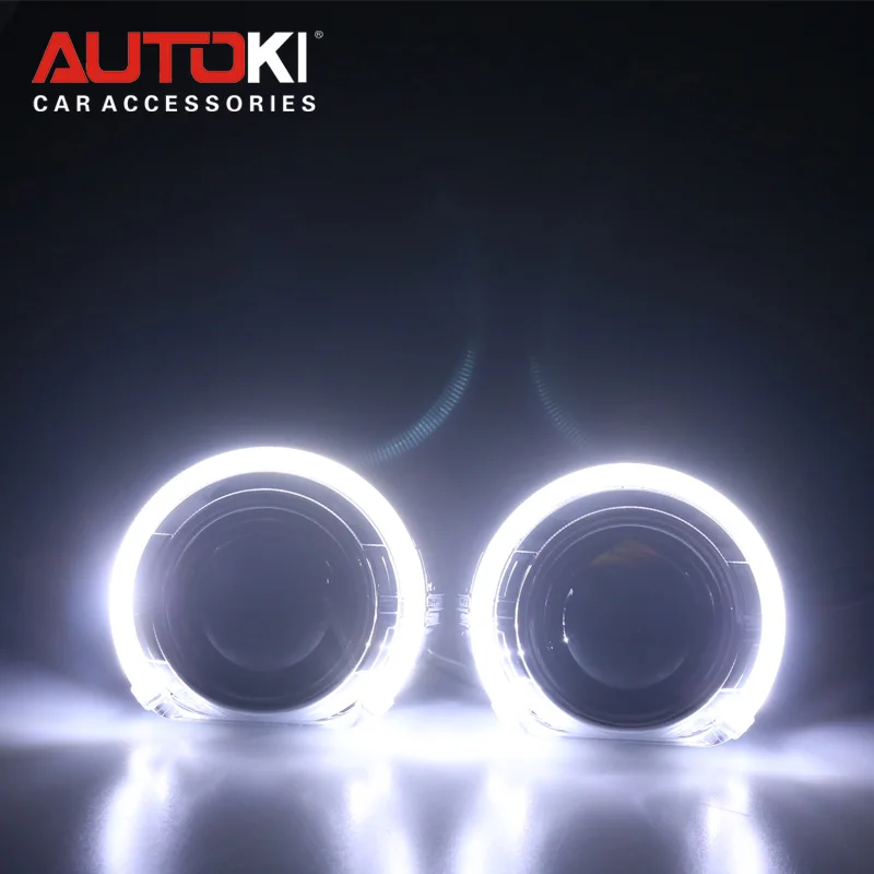 Autoki 3 0 дюймов S Max светодиодный DRL светильник кожух с 2 5 H1 мини Hi/Low линзы проектора bi
