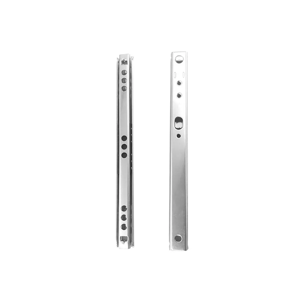 Silver HOWTIENDA выдвижные ящики шаровой подшипник 17 мм все размеры оцинкованная стальная направляющая выдвижного ящика 1 пара новое поступление - Color: Silver