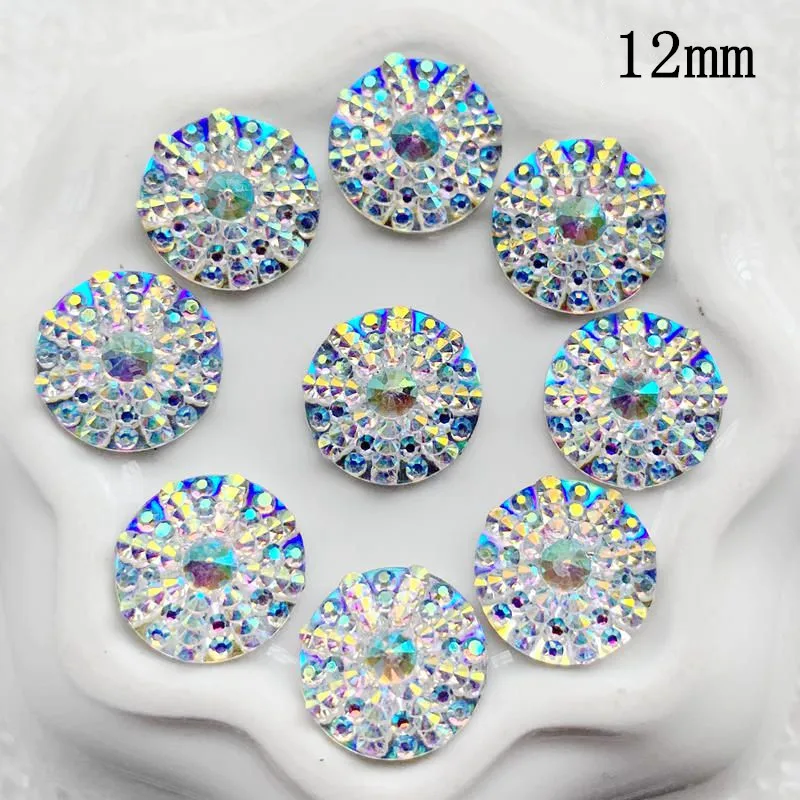 Круглые и капли воды и овальные ювелирные изделия Bling Crystal AB смолы Стразы Flatback Камень Кабошон DIY Свадебные украшения Одежда ремесла