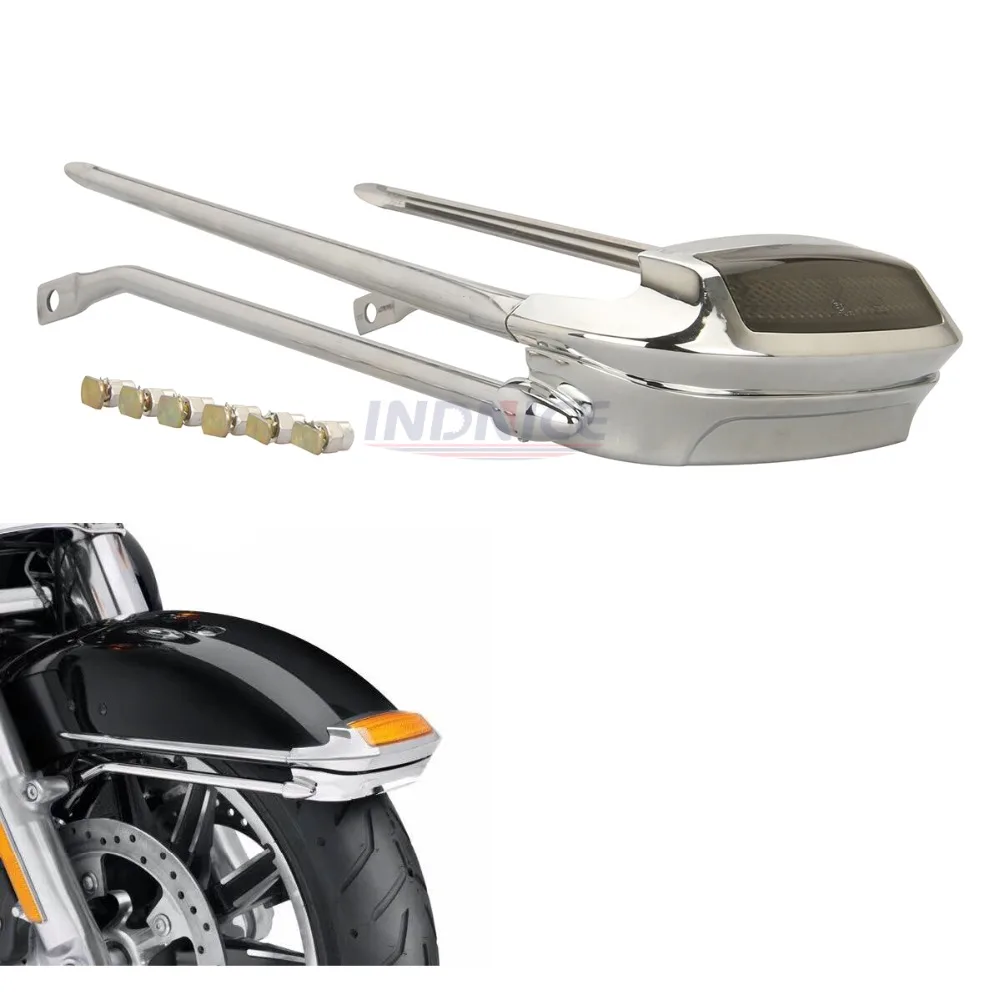 For harley FLHTCU fender trim light FLHTK smoke for touring CVO Air Wing Front Fender Rail with tip 2014-2018 | Автомобили и