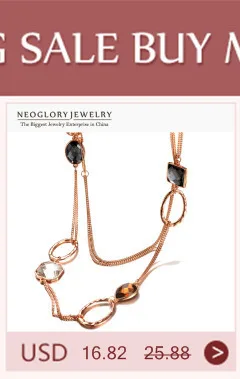 Neoglory, австрийский кристалл, многослойная длинная цепочка для свитера, ожерелья для женщин, брендовые модные ювелирные изделия, новинка, CN1