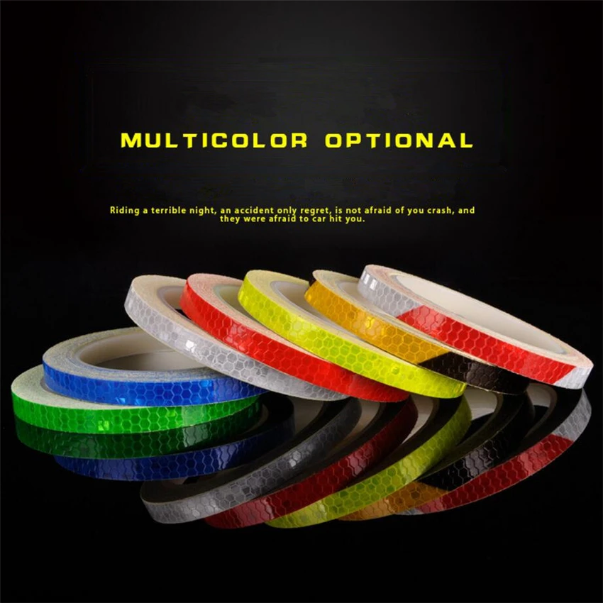 Цветная велосипедная наклейка для горного велосипеда отражающая ФЛУОРЕСЦЕНТНОЕ