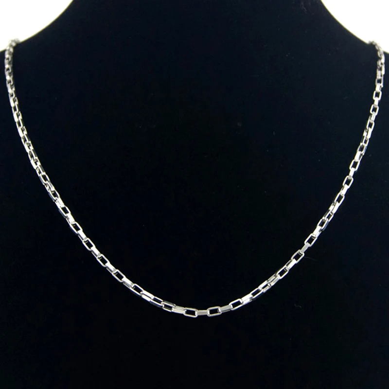 4 мм длинная цепь в коробке модный стиль для мужчин Толстая коробка ожерелье