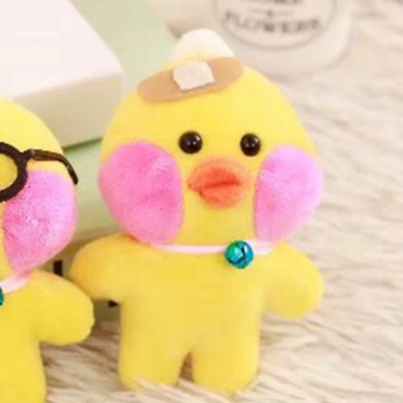 2 10 см Kawaii Желтая утка плюшевая игрушка подвеска мультфильм Милая Утка Мягкая кукла животное брелок дети подарок на день рождения для детей - Цвет: 2