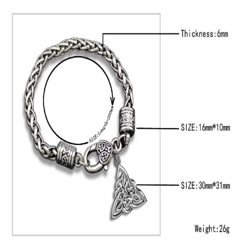 Рыболовный крючок религиозный Triquetra узел цинковый сплав античный посеребренный