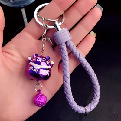 Оптовая продажа Симпатичные куклы игрушки счастливый форт кот кожаный брелок