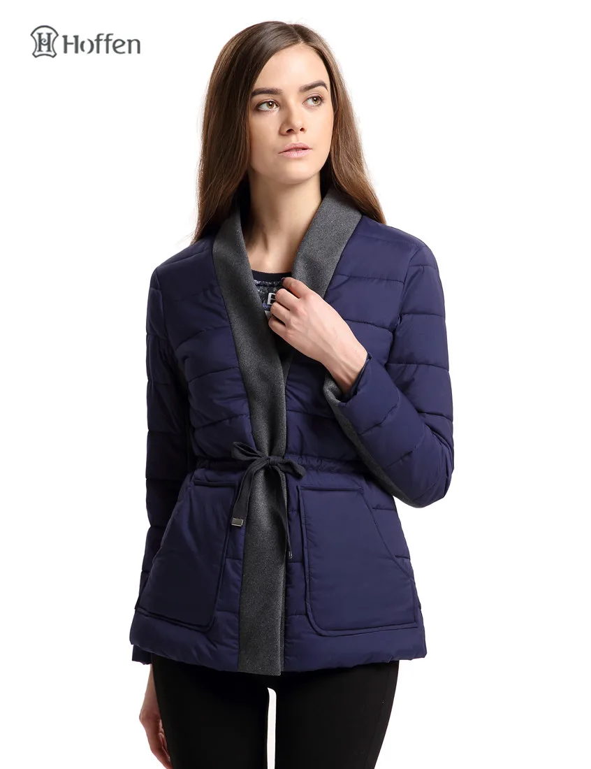 Новое поступление женское повседневное Стеганое пальто с поясом стильное кимоно