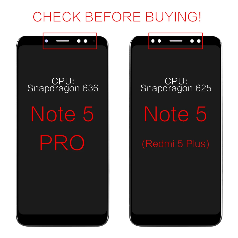 ЖК-дисплей для Xiaomi Redmi Note 5 Pro Prime, сенсорный экран, дигитайзер с рамкой для Xiaomi Redmi Note 5, ЖК-дисплей
