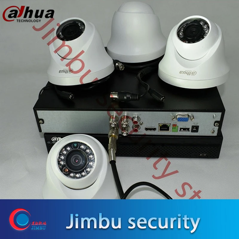 Dahua 720P комплект hdcvi 4ch система видеонаблюдения XVR4104HS видеорегистратор 4 шт. HDCVI HAC