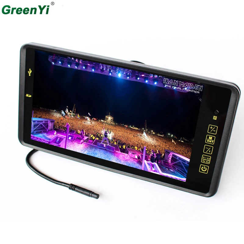 TFT LCD 800x480 720P 9 дюймов Автомобильный FM Mp4 MP5 видео плеер Авто парковочный монитор