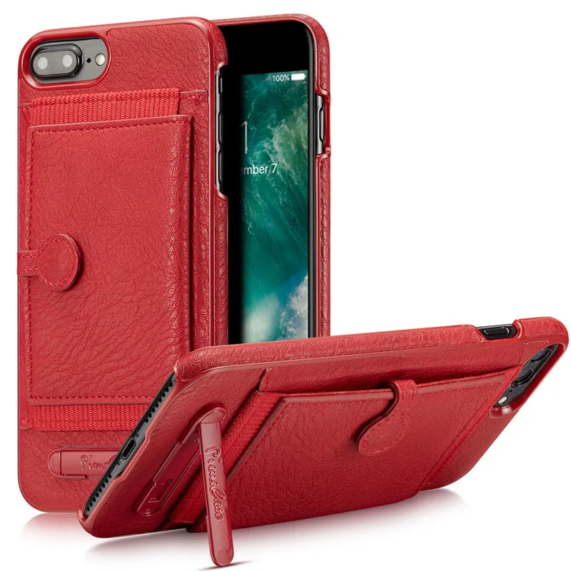 Для iPhone 6S в стиле ретро из натуральной кожи Kickstand чехол для 6 7 8 Plus X Xs телефона