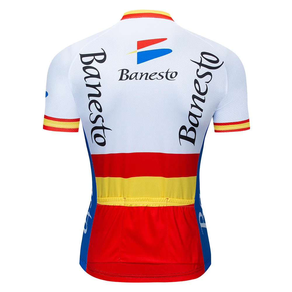 Banesto Велоспорт Джерси 2018 pro команда cykling велосипед футболка с коротким рукавом
