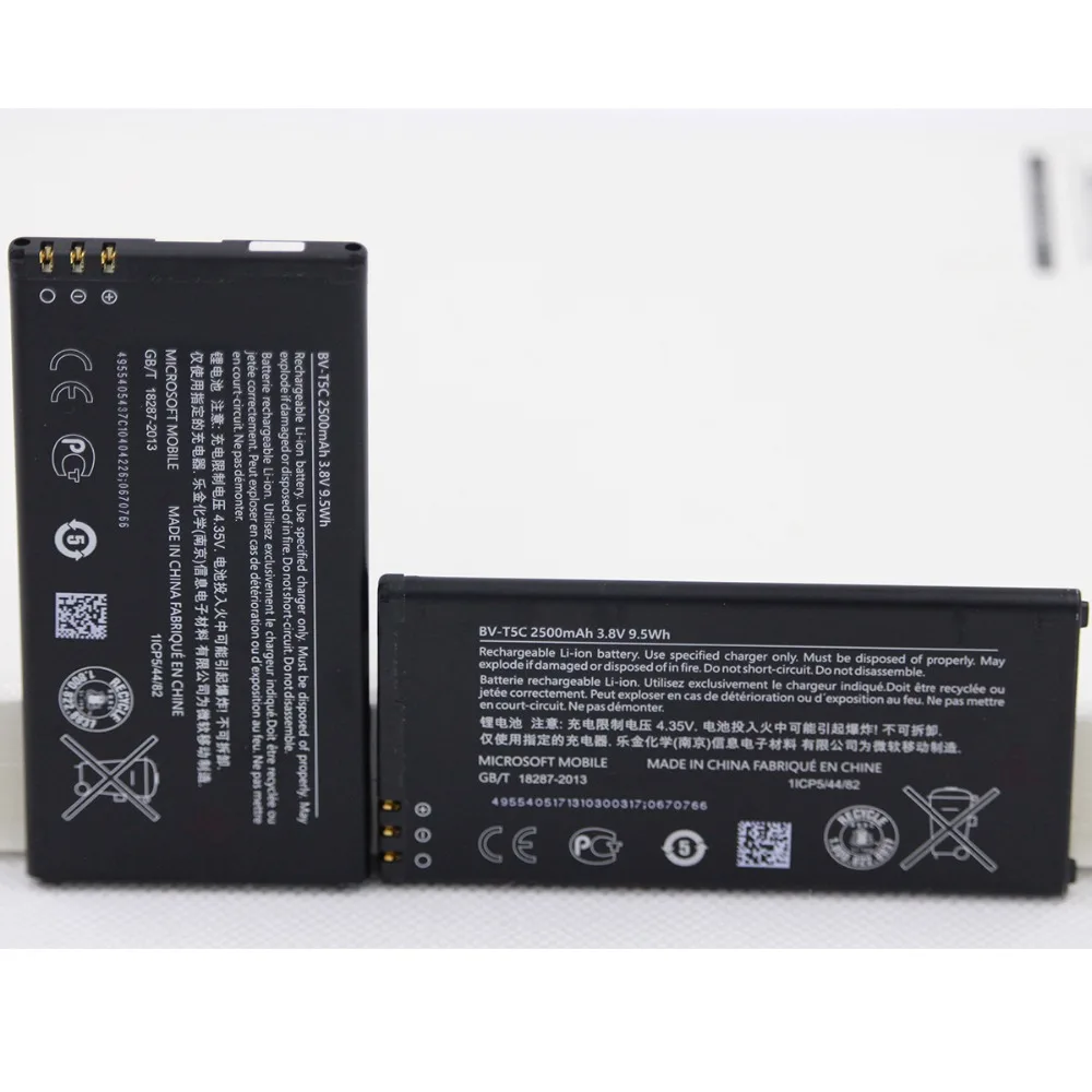 Для Nokia Lumia 640 RM 1113 1073 1077 BVT5C 2500 мАч BV T5C литий ионная запасная батарея для
