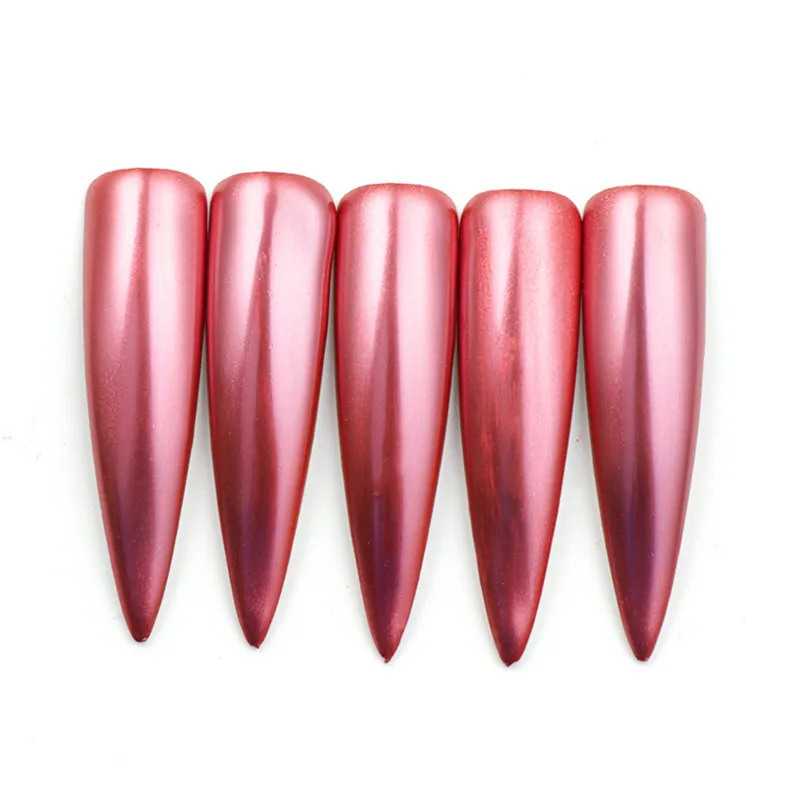 Дизайн ногтей новые зеркальные вспышки розовое золото русалка тонкий лазерный