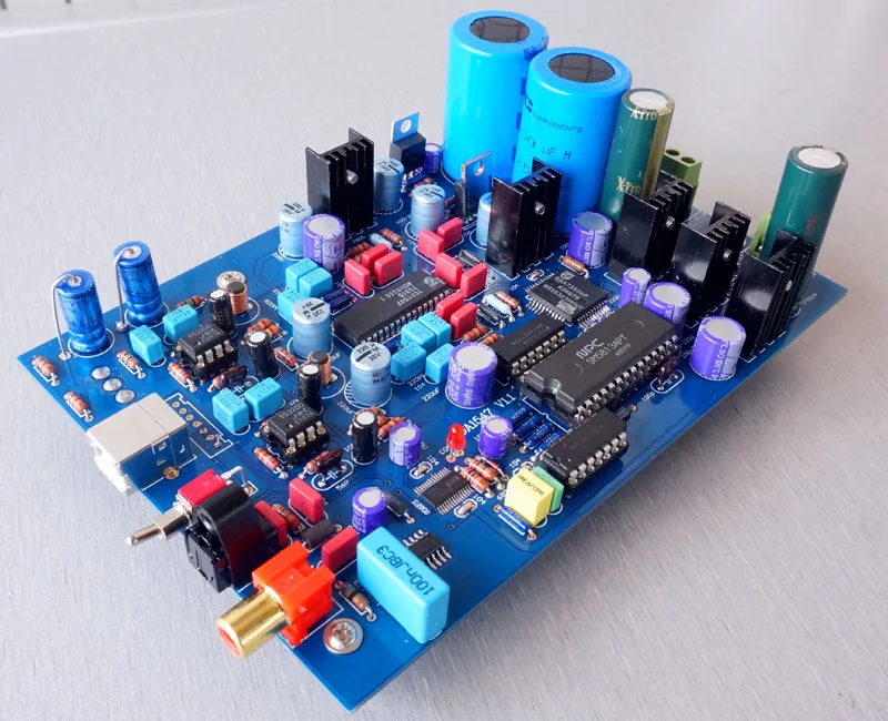 TDA1547 decoder board TDA1541 power amplifier upgrade | Электроника