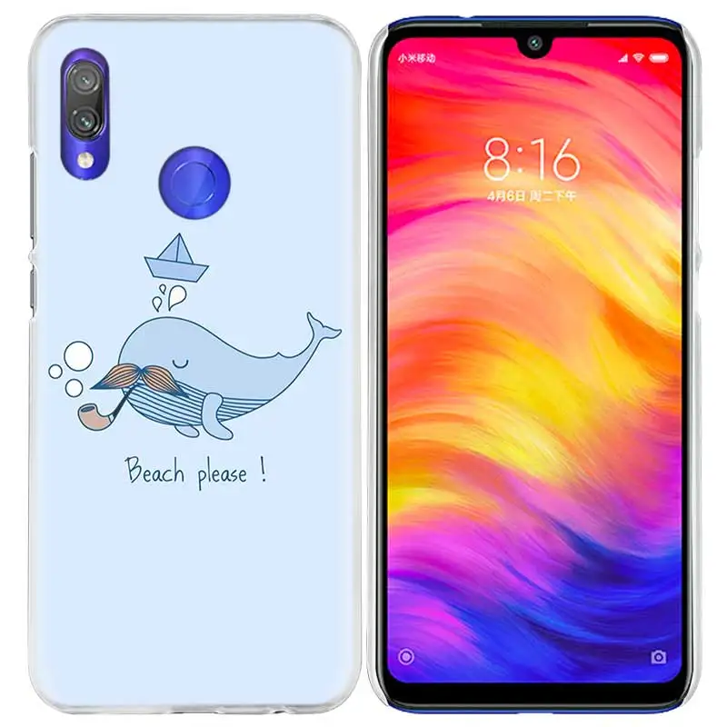 Чехол с забавным Китом для Xiao mi Red mi Go Note 7 6 6A Pro S2 5 5A 4X mi A1 A2 9 mi x 3 5G 8 lite Play F1 твердый PC Kawai чехол для телефона