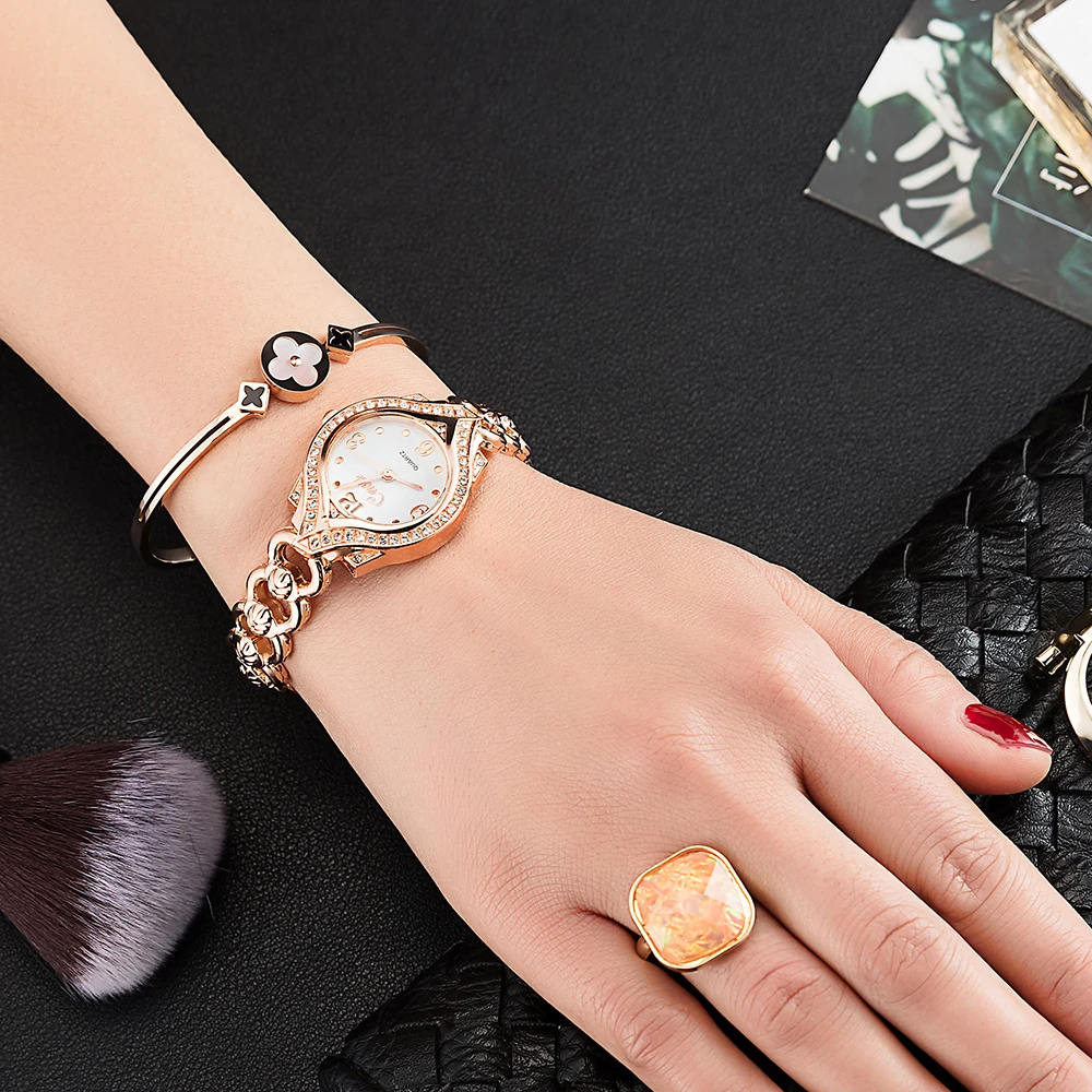 Набор из 4 браслетов/наручных часов/серег/колец модный браслет нержавеющей стали