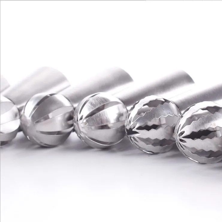 10PCS Russian Sphere Ball Piping Tips Stainless Steel Icing Nozzle Pastry Cupcake Baking Shape Cream 5632 |