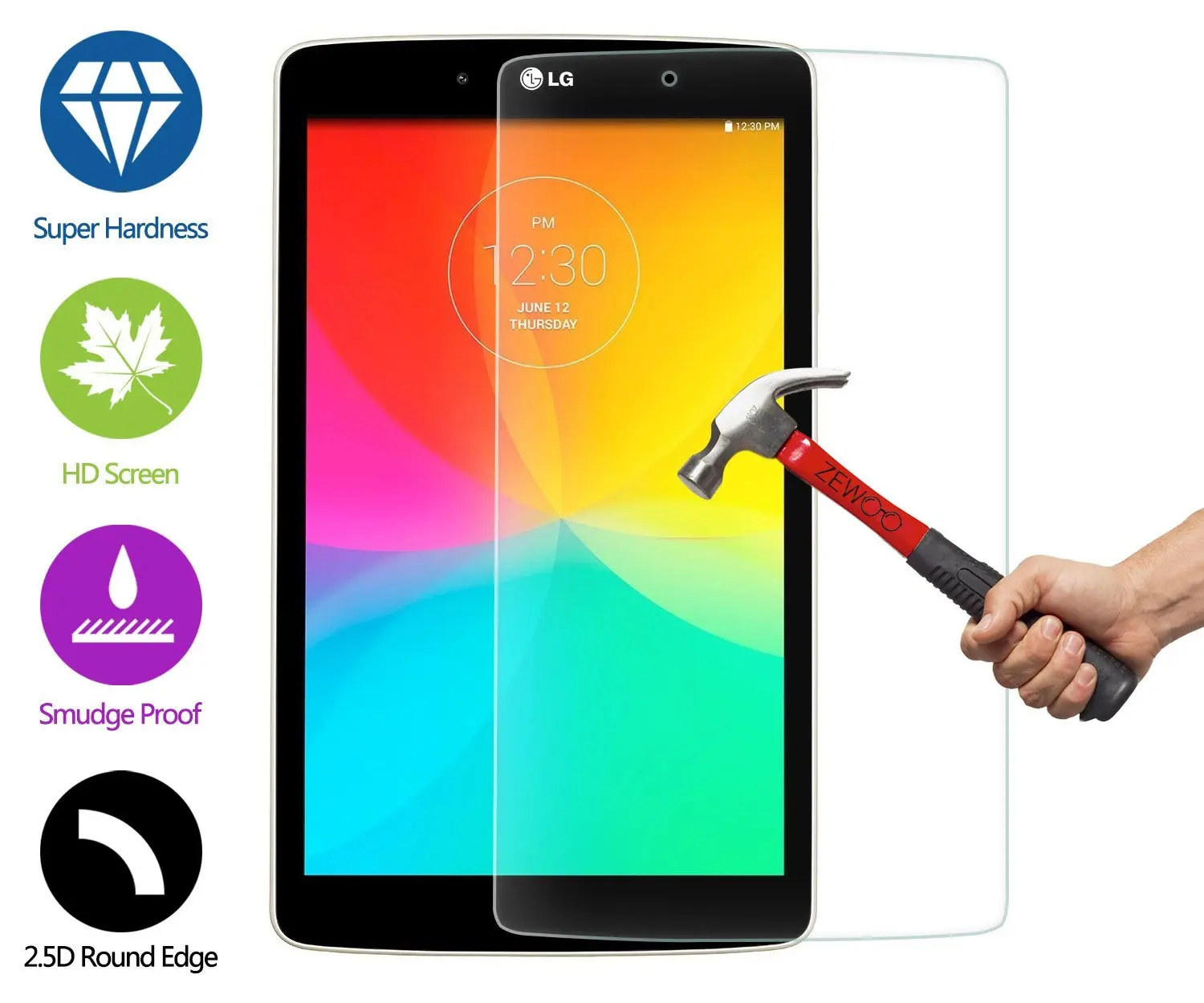 Ультратонкая защита экрана 9H для LG G pad 8 0 V480 V490 защитная пленка стекло Pad дюймов ЖК