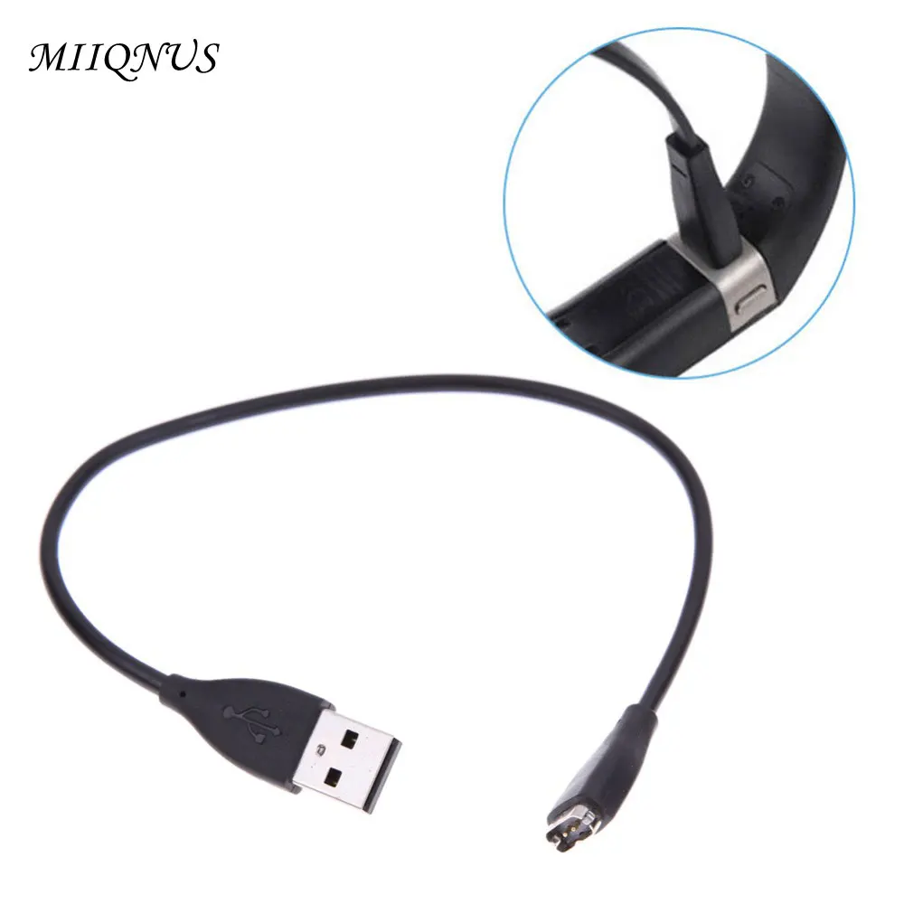 30 см USB зарядное устройство зарядный кабель шнур для Fit bit Charge HR Браслет черный Лидер продаж