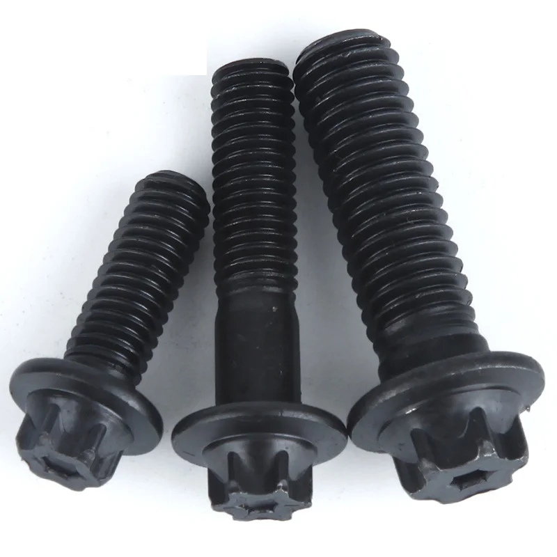 Фланцевые винты с шестигранной головкой 4 шт. M5 M6 Torx комплект фланцевые