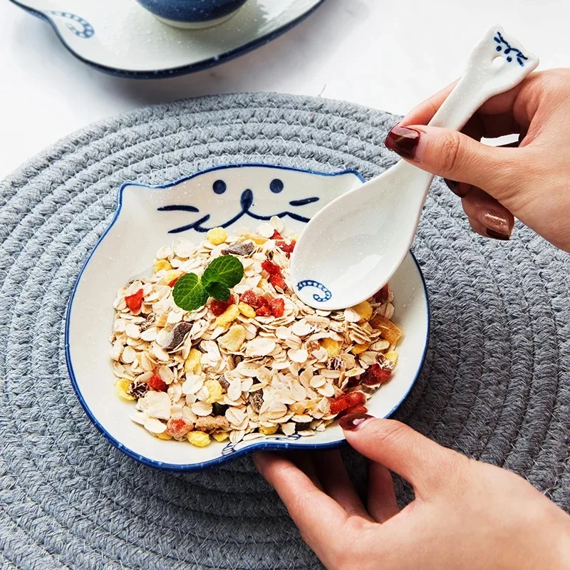 Креативная тарелка индивидуальная для салата милая закусок керамическая