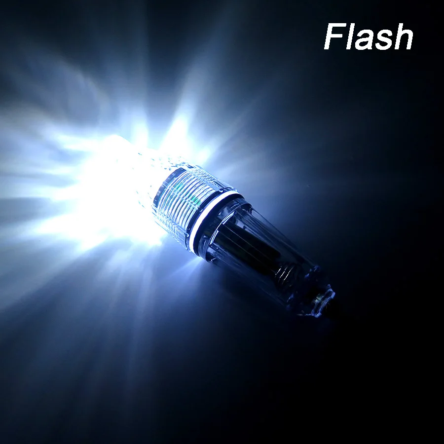 Flash White 1 шт. подводная наживка светодиодный притягивающее устройство для ловли рыбы для ночной рыбалки 12 см/28 г Дайвинг до 300 м морская вода - Цвет: Flash White