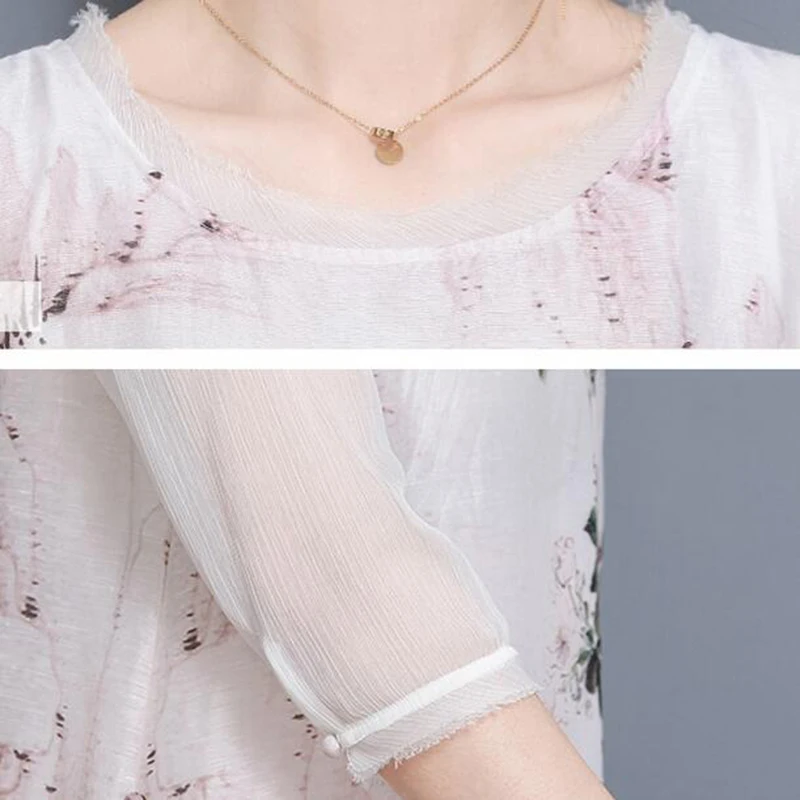 Женское платье с принтом летнее длинное весеннее шелковое в стиле ретро большого