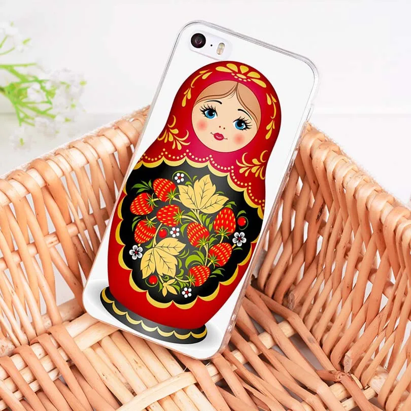 MaiYaCa русские куклы матрешка Роскошный Гибридный чехол для телефона для iPhone 8 7 6 6S Plus X 10 5 5S SE 11pro чехол Coque - Цвет: 1