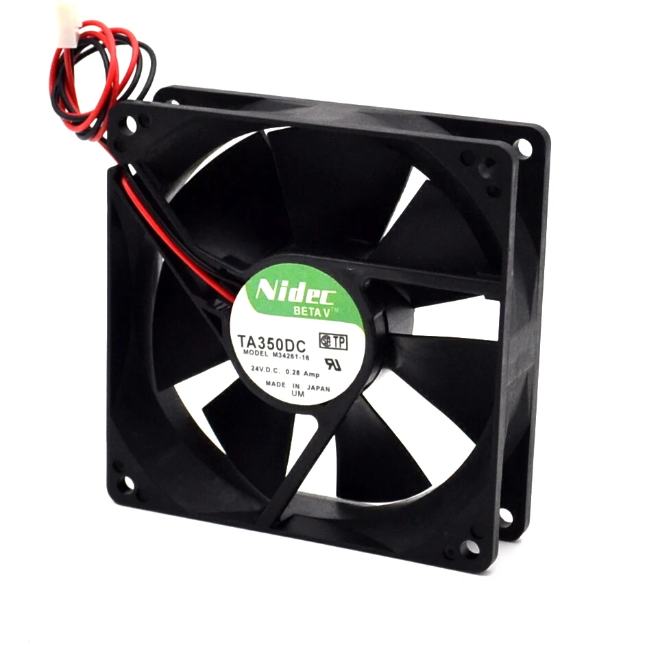 1 шт. 90*90*25 мм 2-провод TA350DC M34261-16 9025 24V 0.28A в форме ручки с двумя шарами инверторный Сварочный аппарат Вентилятор охлаждения