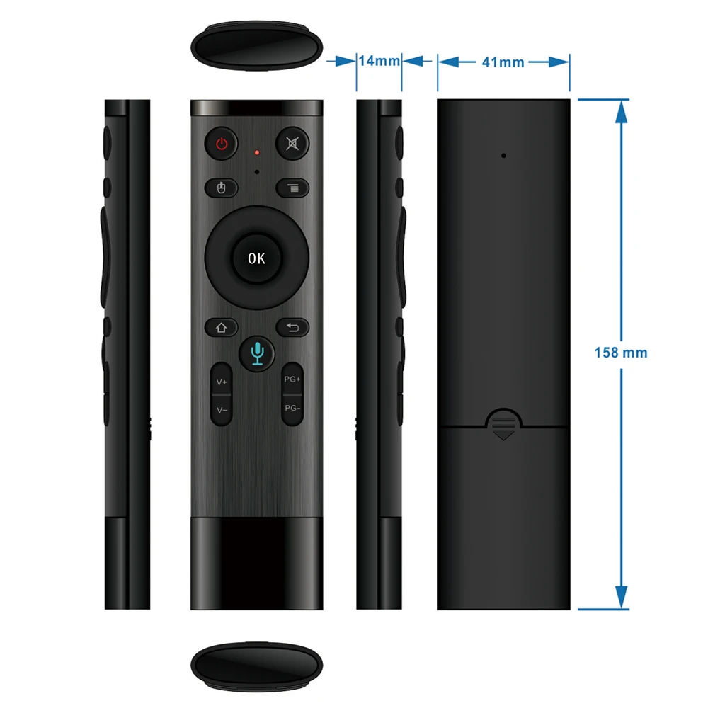 Wechip Голосовое управление Fly Air Mouse для игры с гироскопом 2 4 ГГц беспроводной
