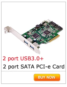 PCI-E PCI Express для SATA 3,0 карты расширения с кронштейном 2-Порты и разъёмы SATA III 6 Гбит/с расширения адаптер pci e sata3 pcie sata 3 карты