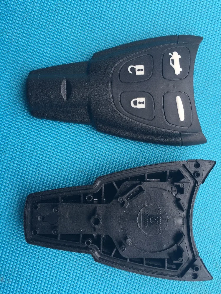 10PcsLot Replacement Key Blank Cover For SAAB 93 95 9-3 9-5 4 Buttons Car Remote Rubber FOB Case Shell No Logo Accessories Parts - купить по