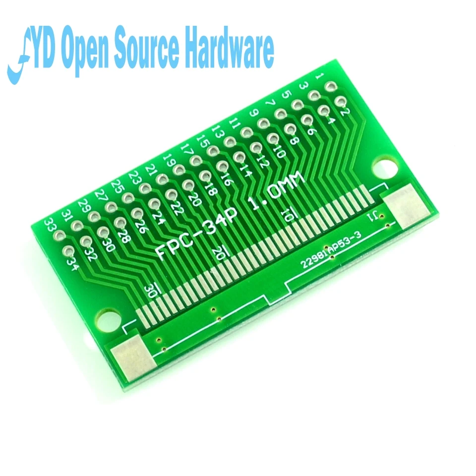 5 шт. FPC 34PIN DIP-Адаптер доска FFC-2 54 TFT LCD расстояние 1 мм и 0 | Электронные компоненты