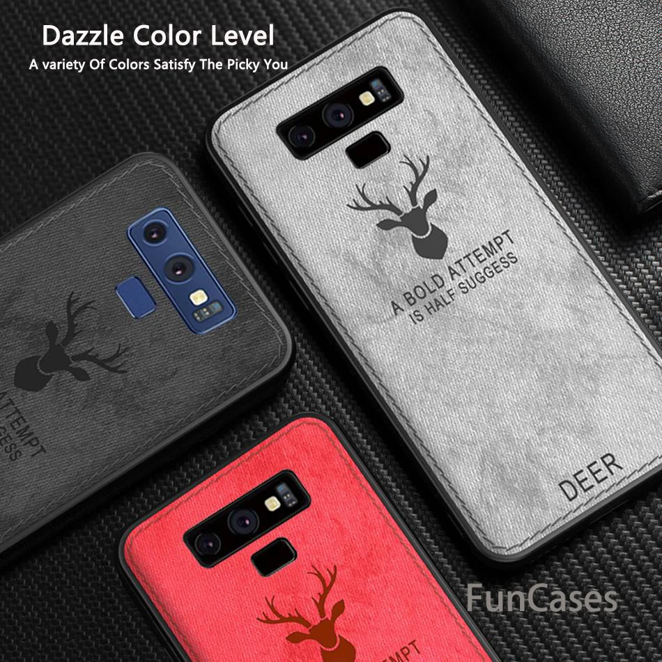Чехол для телефона samsung Note 9 Ткань олень мягкий чехол Galaxy S9 S8 плюс S7 Edge Coque Funda |