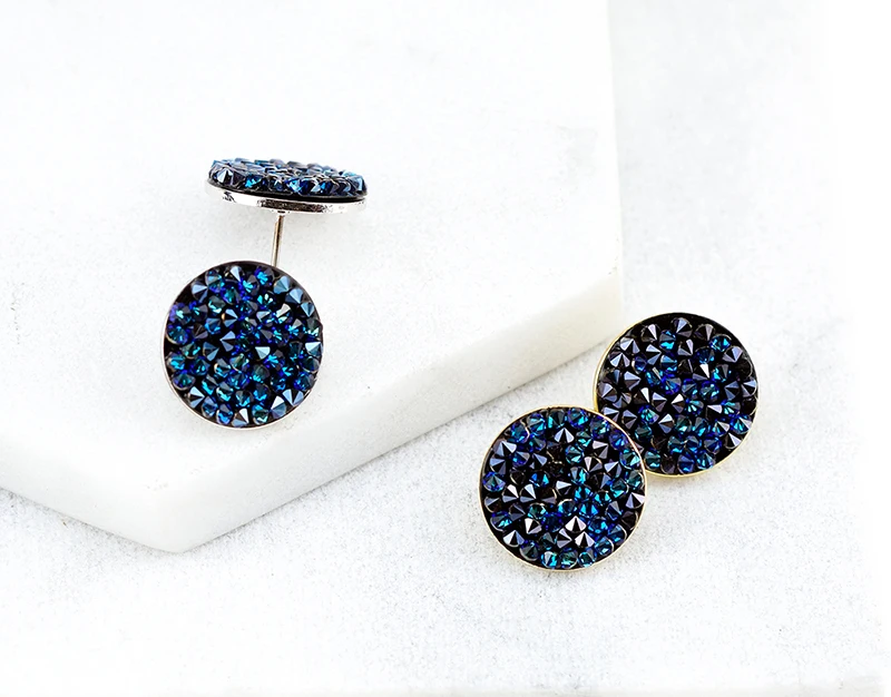 BAFFIN оригинальные кристаллы от Swarovski Pave Ювелирные наборы круглый кулон ожерелье Макси серьги-гвоздики роскошные аксессуары для женщин