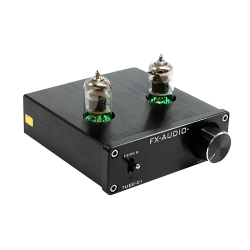 DC12V 1A FX-аудио трубки-01 Desktop предусилитель ламповый усилитель wi-fi 6J1 TUBE Preamp Amp
