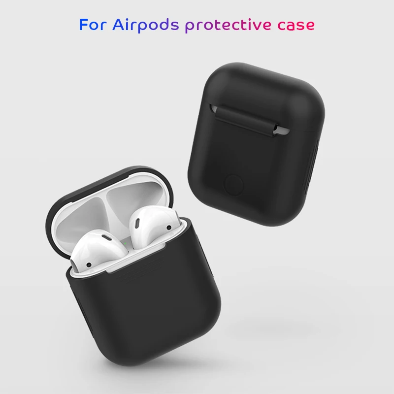 Силиконовый чехол для наушников с карабином для AirPods, Bluetooth, беспроводная гарнитура, защитный чехол для Air Pods, защитный чехол