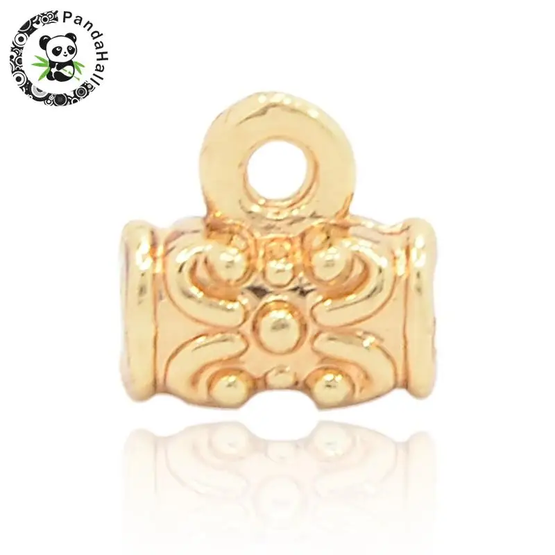 10 шт. золотисто-розово-красные без никеля и свинца трубка цветок