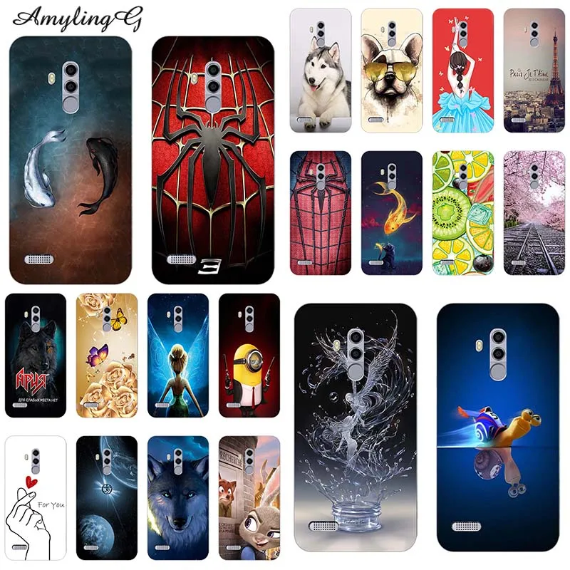 Модные телефонные Шкафы для Leagoo T8s 5,5 дюймов Мягкий ТПУ мобильный мультфильм печатных для Leagoo T8s сумки