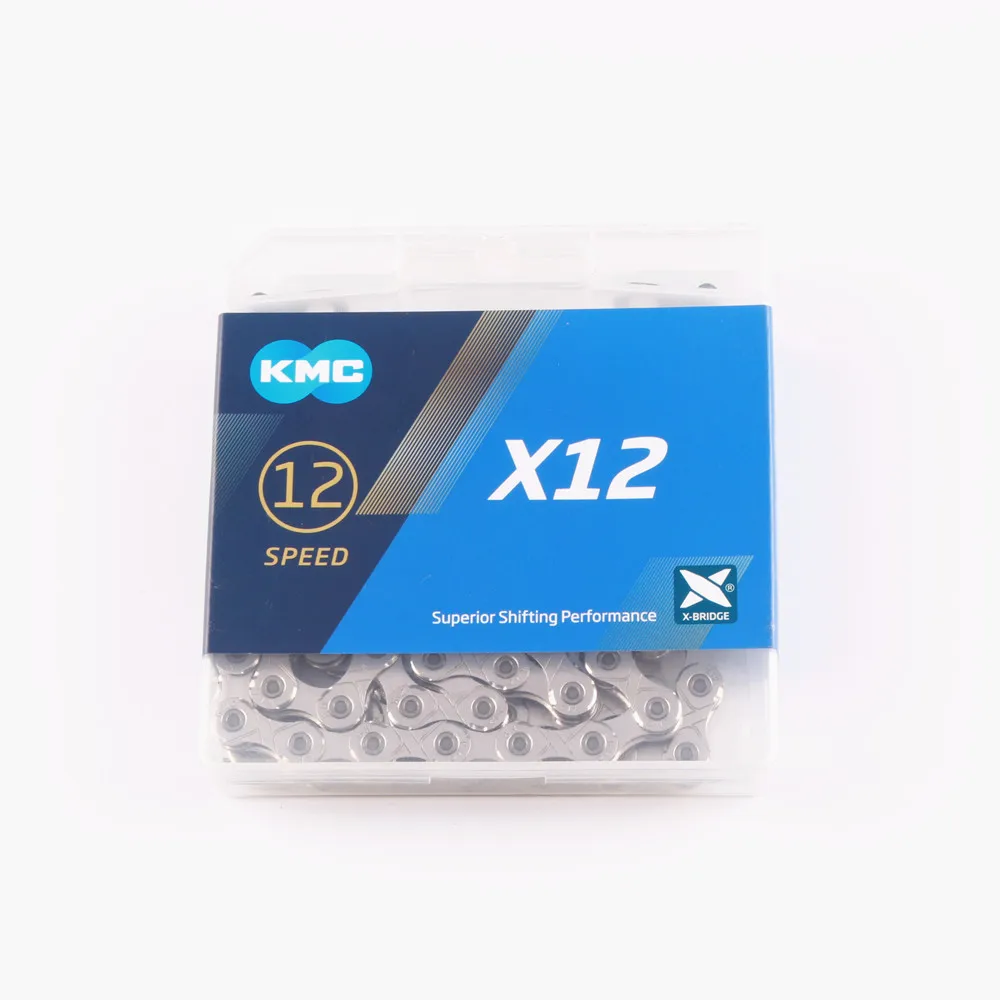 Цепь для горного велосипеда KMC X12 12 Скоростей 1 6 л золотистая серебристая черно