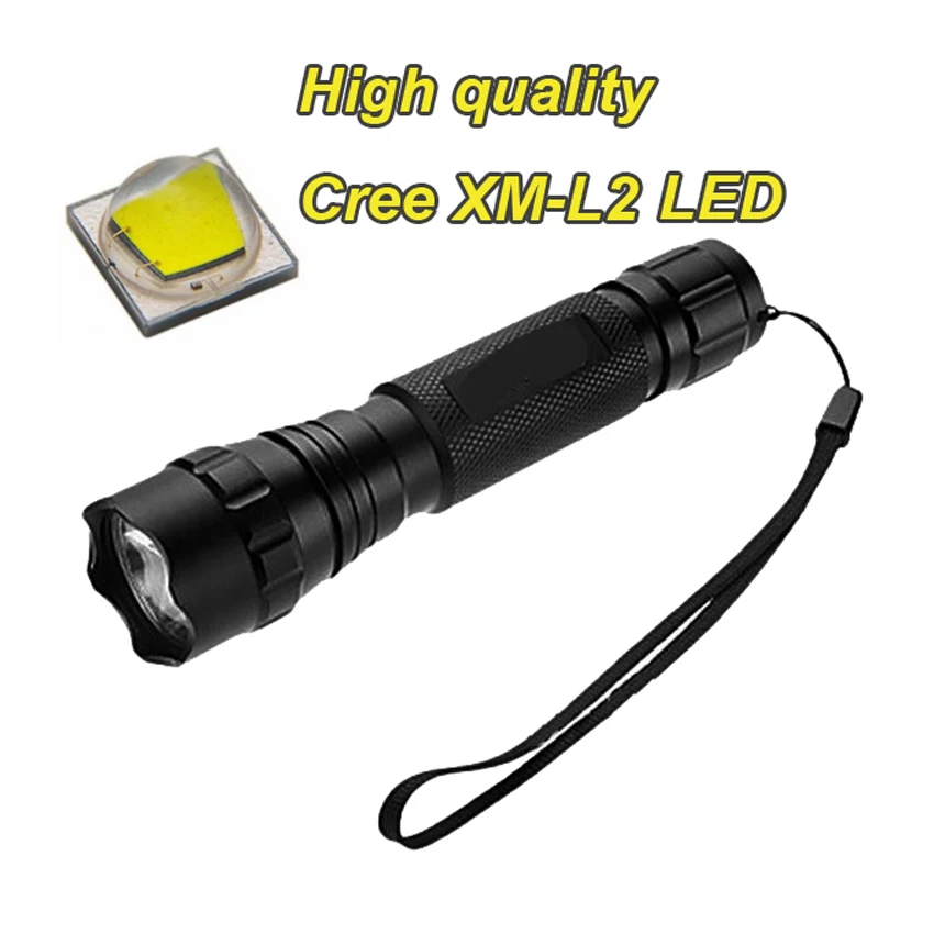501B фонарик IR 850nm белый зеленый синий красный свет Q5 L2 LED 18650 охотничий фонарь с